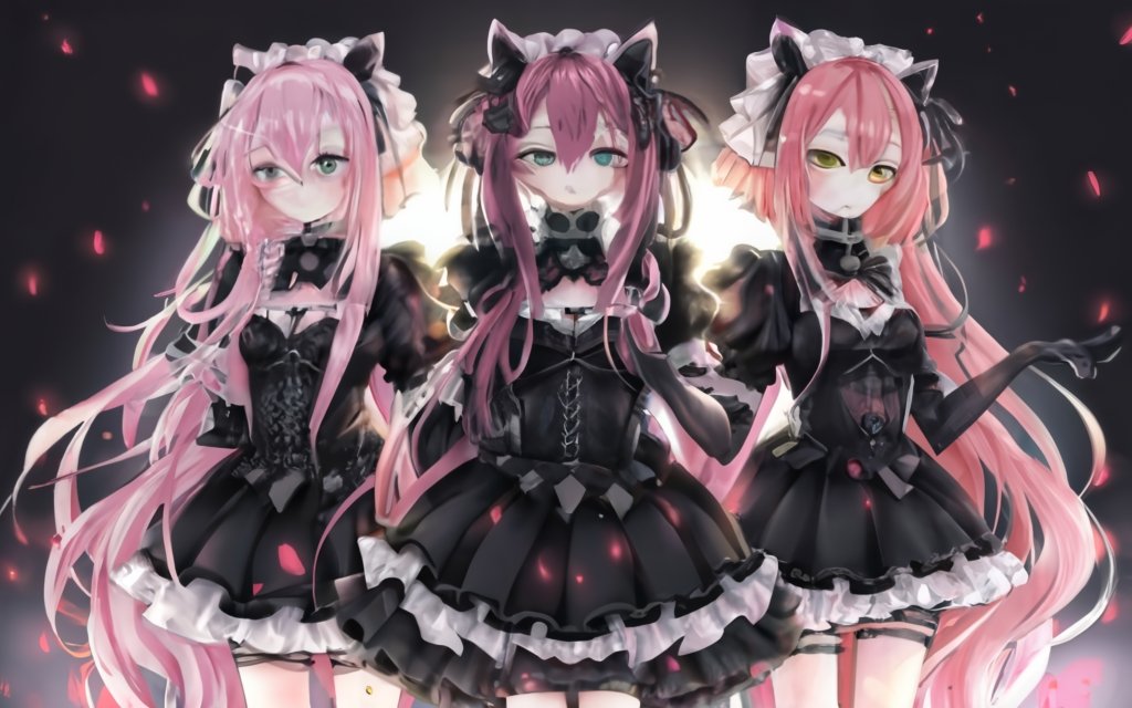 The 3 pink hair maidens Blank Template Imgflip