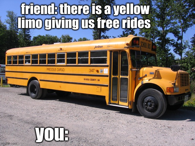 school bus Imgflip