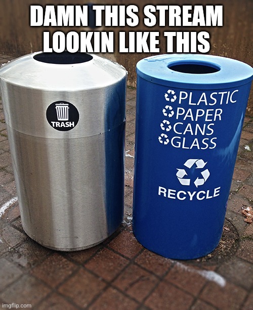 Trash and recycle bins Imgflip