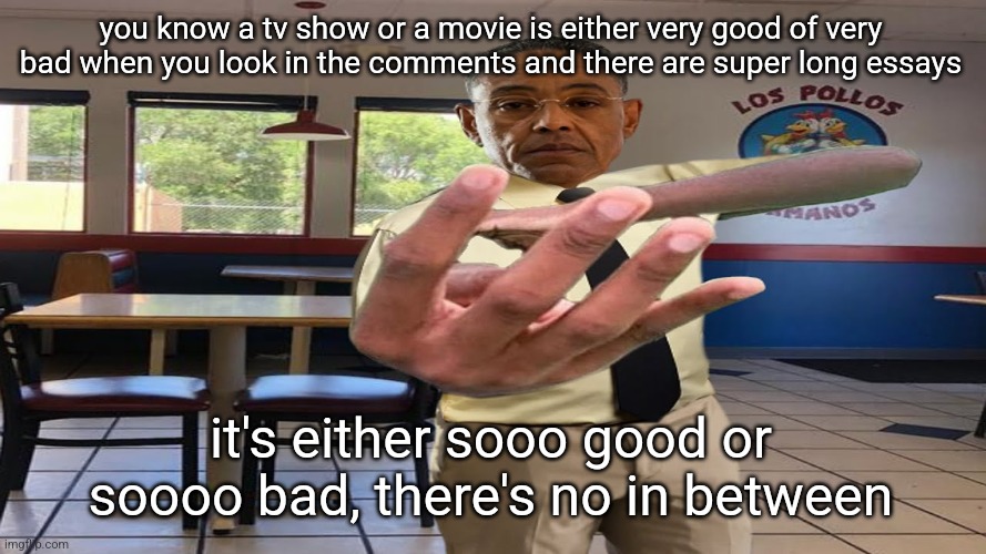 Gus Fring holding up 4 fingers Imgflip