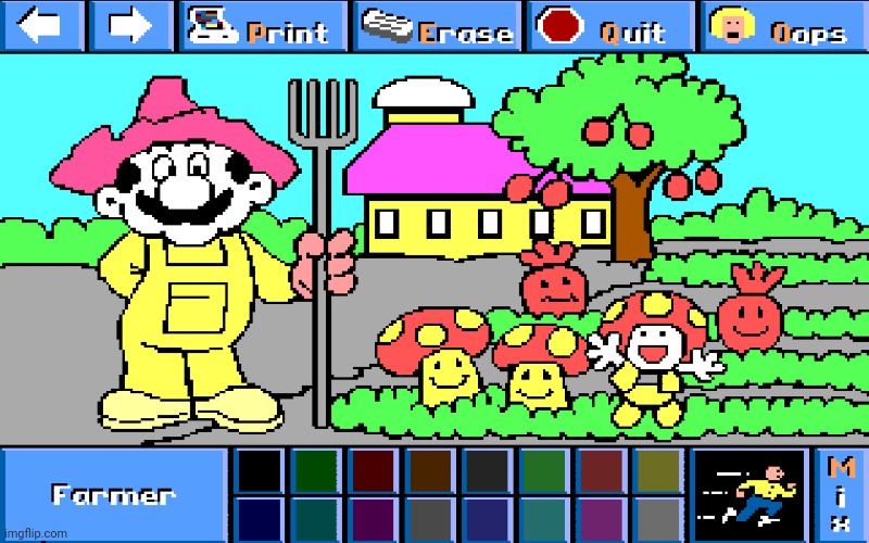 Mario mushroom farm Imgflip