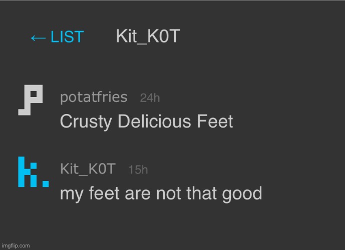 people’s reactions to crusty delicious feet 1 Imgflip