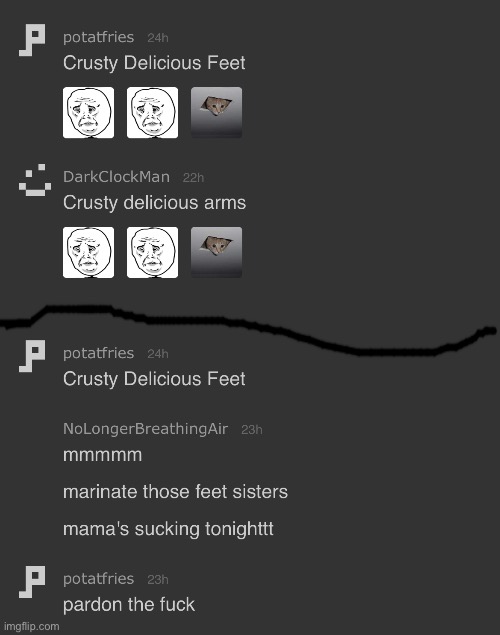 people’s reaction to crusty delicious feet 2 Imgflip