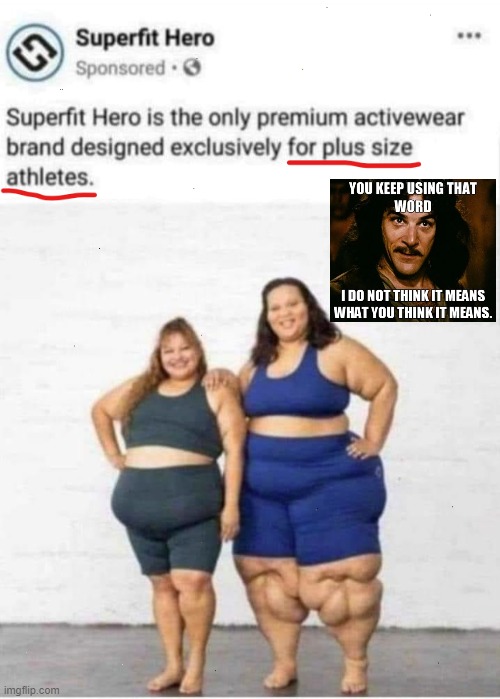 Plus size "athletes" Imgflip