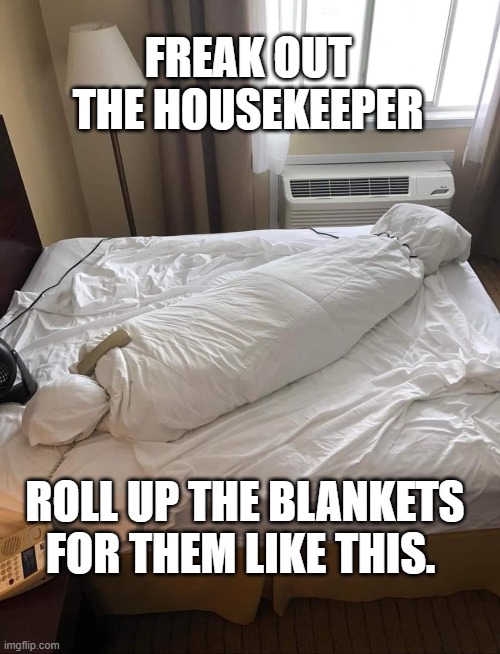 Prank the maid / housekeeping Imgflip