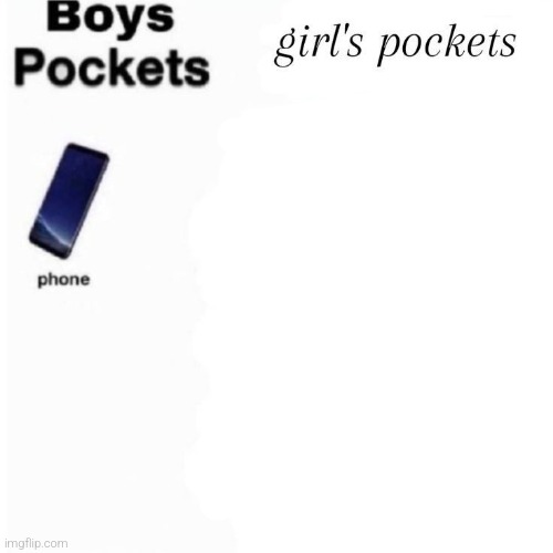 Clean template girl's pockets Imgflip