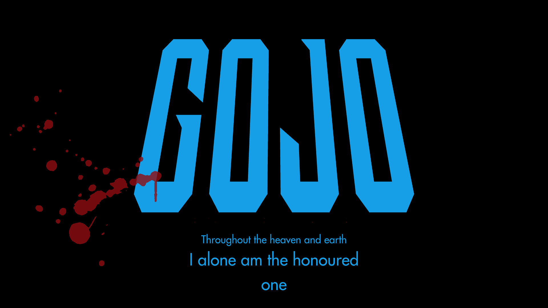 Gojo invincible title card Blank Template Imgflip