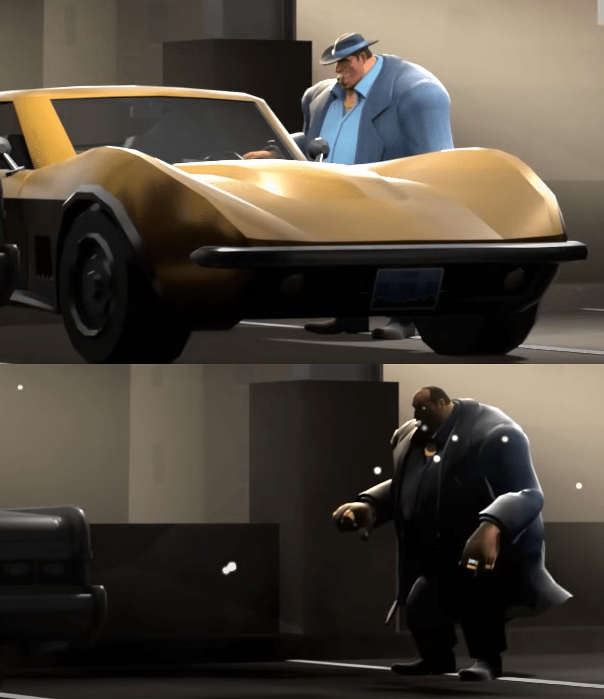 TF2 Mobster Car Explodes Blank Template Imgflip