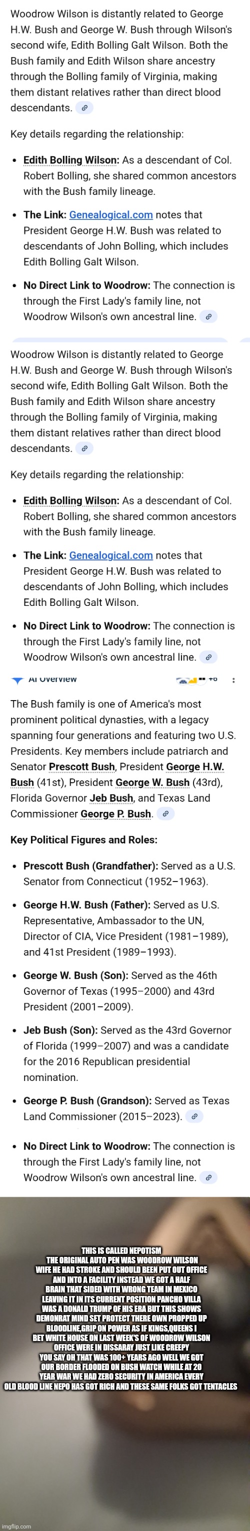 AMERICA prepare to be outraged! we have bloodlines,nepotism and were