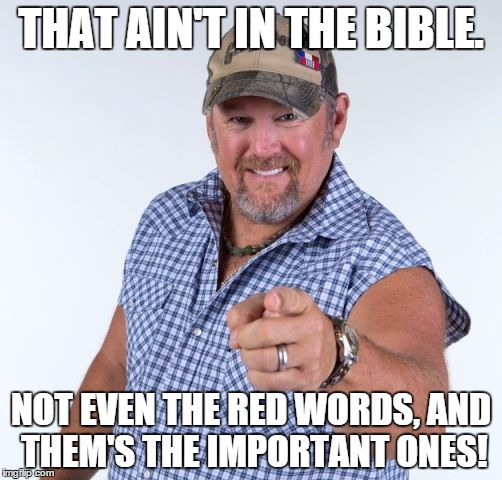 Larry The Cable GuyAin't In The Bible Imgflip