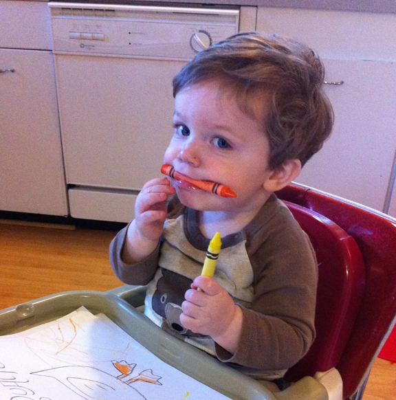 Eating crayons Blank Template Imgflip