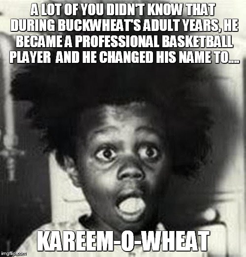 Image tagged in buckwheat,basketball,kareem Imgflip