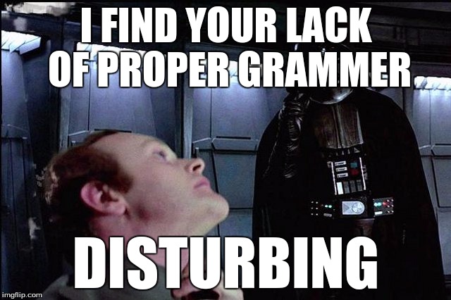 I find your lack of faith disturbing Imgflip
