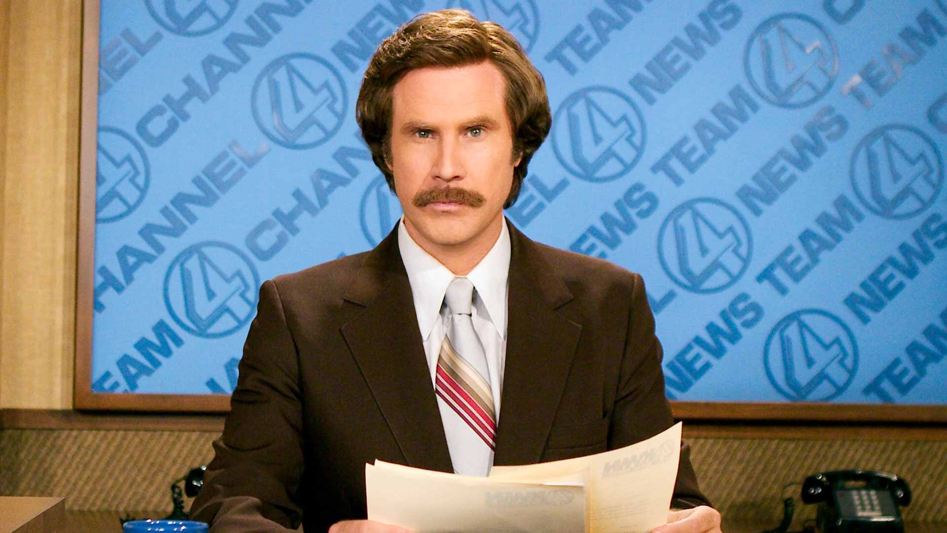 ron burgundy Blank Template Imgflip