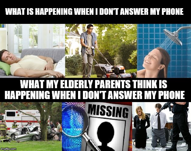 Image tagged in parents,phone call Imgflip
