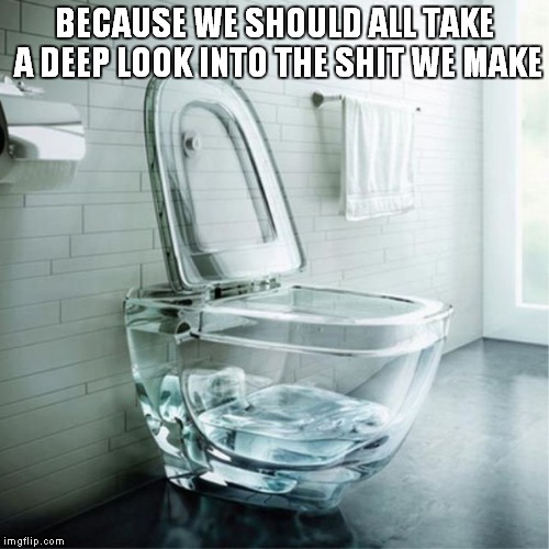 glass toilet bowl Imgflip