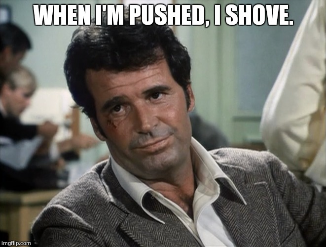 Image tagged in james garner,jim rockford,anti bullying,don't thread on