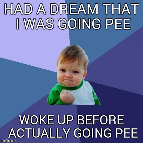 Have you dreamt you were peeing and then wet the bed? Imgflip