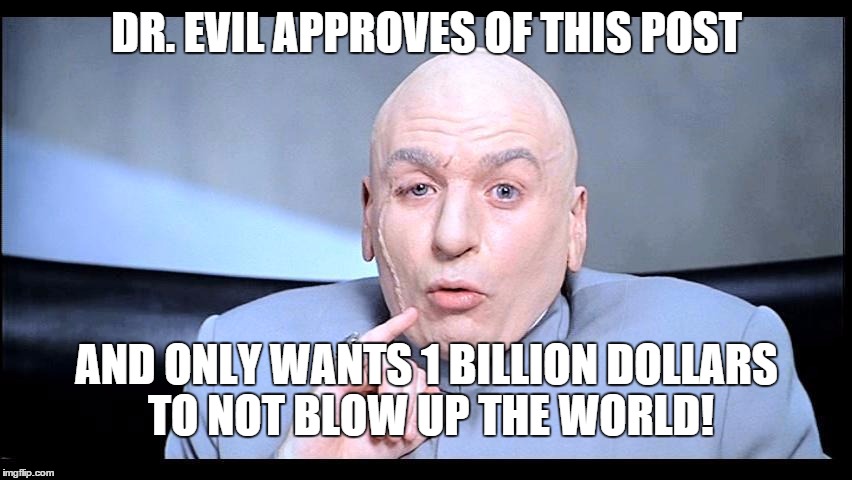 Image tagged in dr evil approves Imgflip