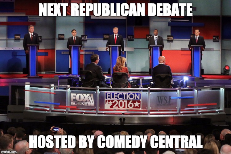 Image tagged in gop debate Imgflip