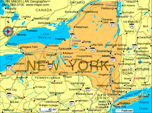 Nyc On Us Map New York Map Infoplease