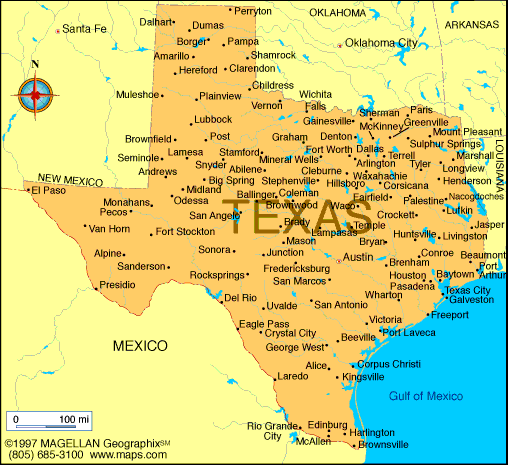 Map Of Texas Usa Texas Map | Infoplease