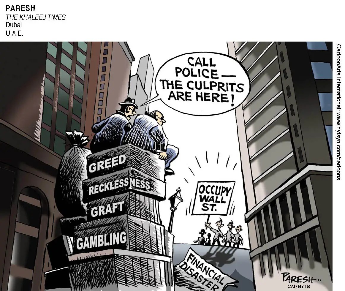 CARTOONS There Are Two Sides to Every Occupy Wall Street Story