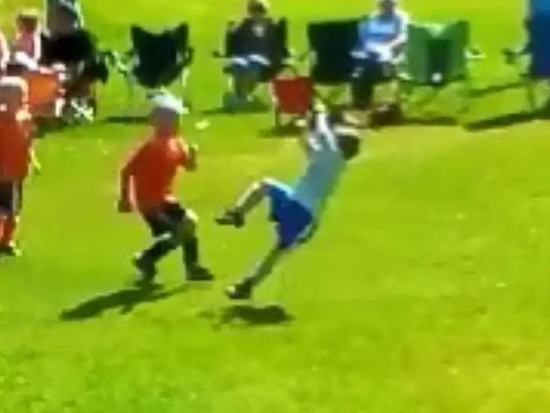 Video Kid Gets Hit in the Face With Soccer Ball Business Insider