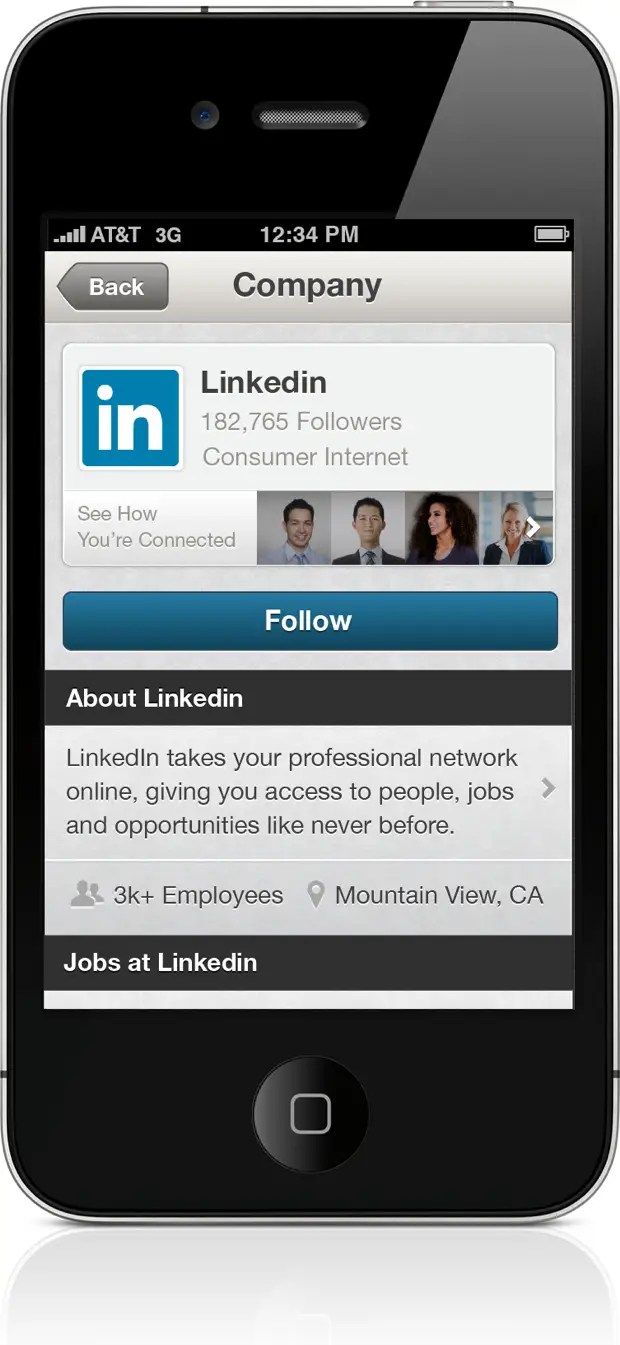 LinkedIn App Adds Company Pages, Notifications
