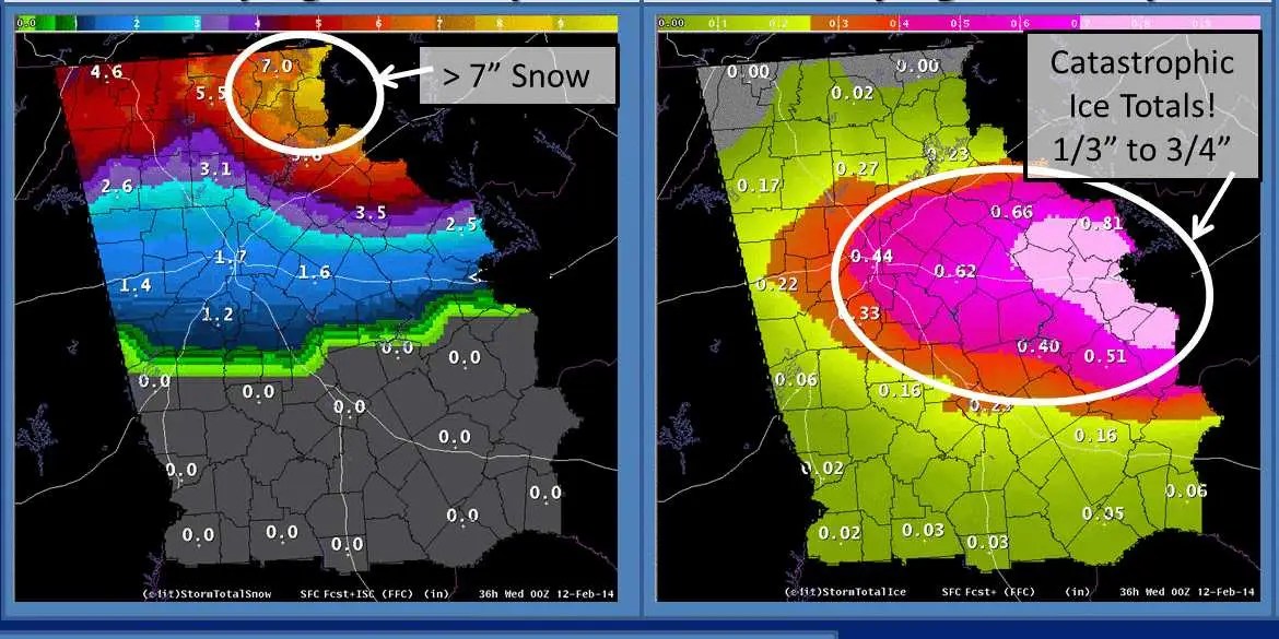 National Weather Service Calls Storm Headed for Atlanta an Event of