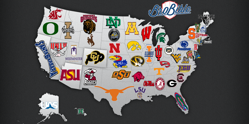 Biggest Party Schools in Every State