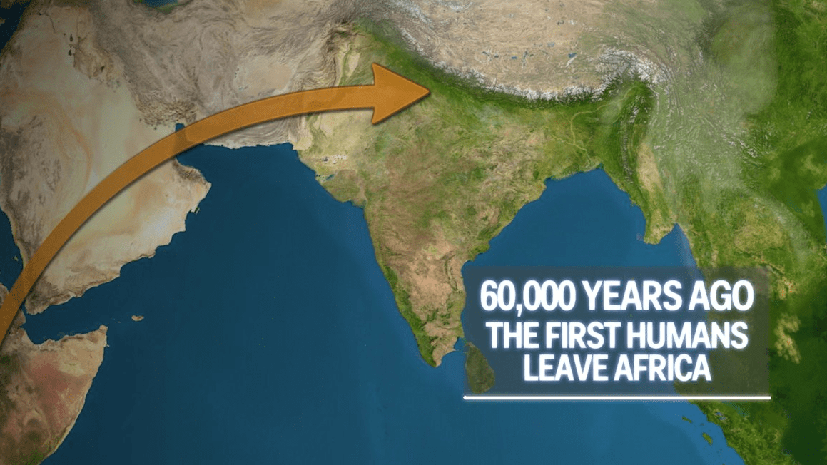 World Map 70000 Years Ago Humanity Almost Died 70,000 Years Ago