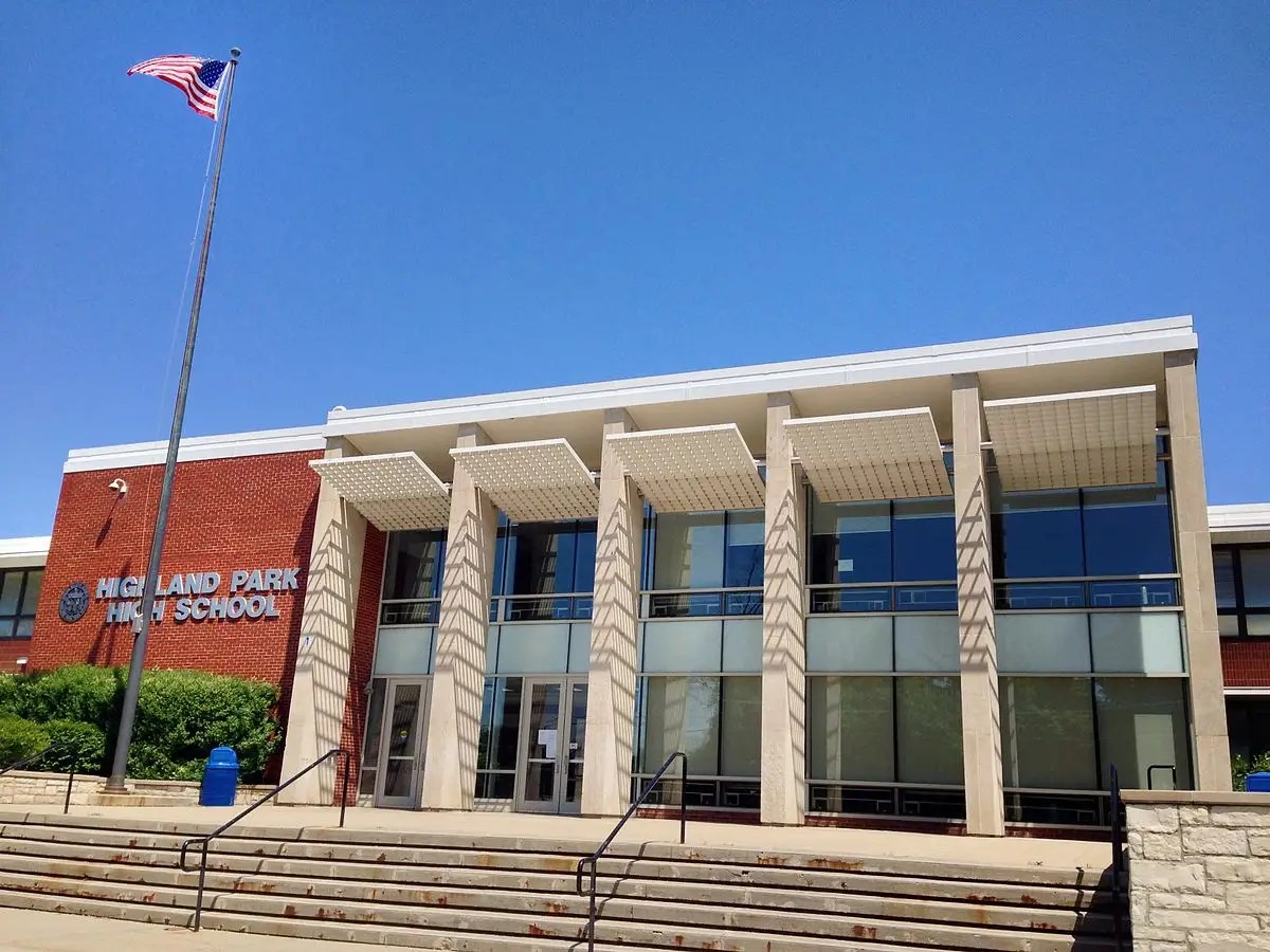 American High School Building Inside