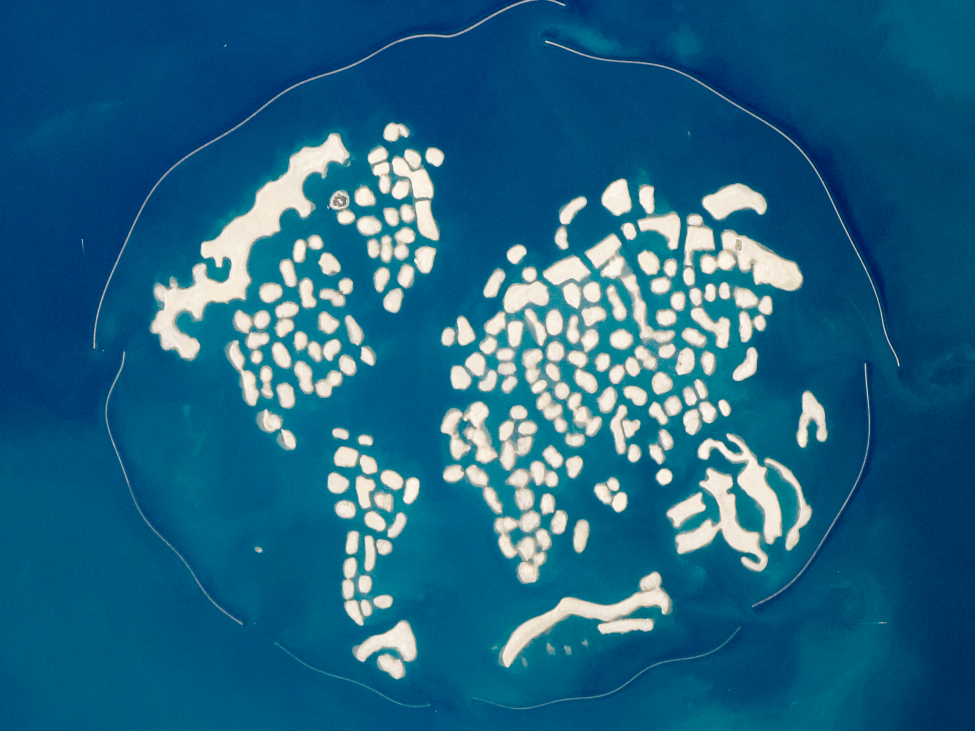 Dubai World Map Island