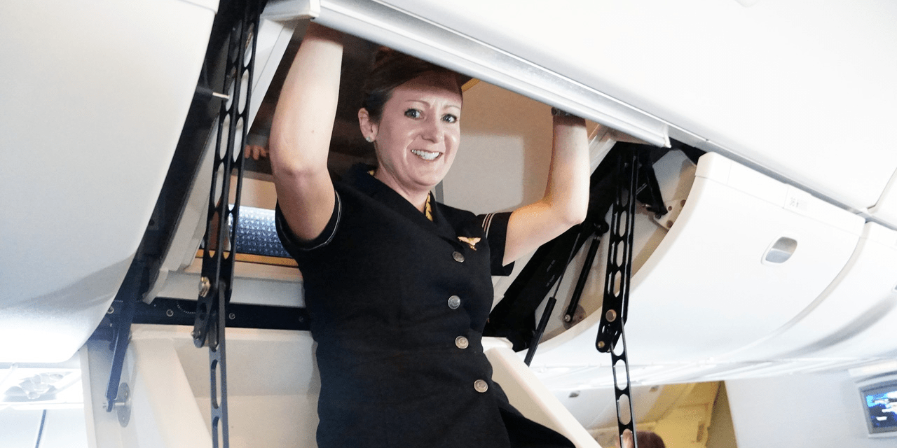 See the secret airplane bedrooms where flight attendants sleep on long