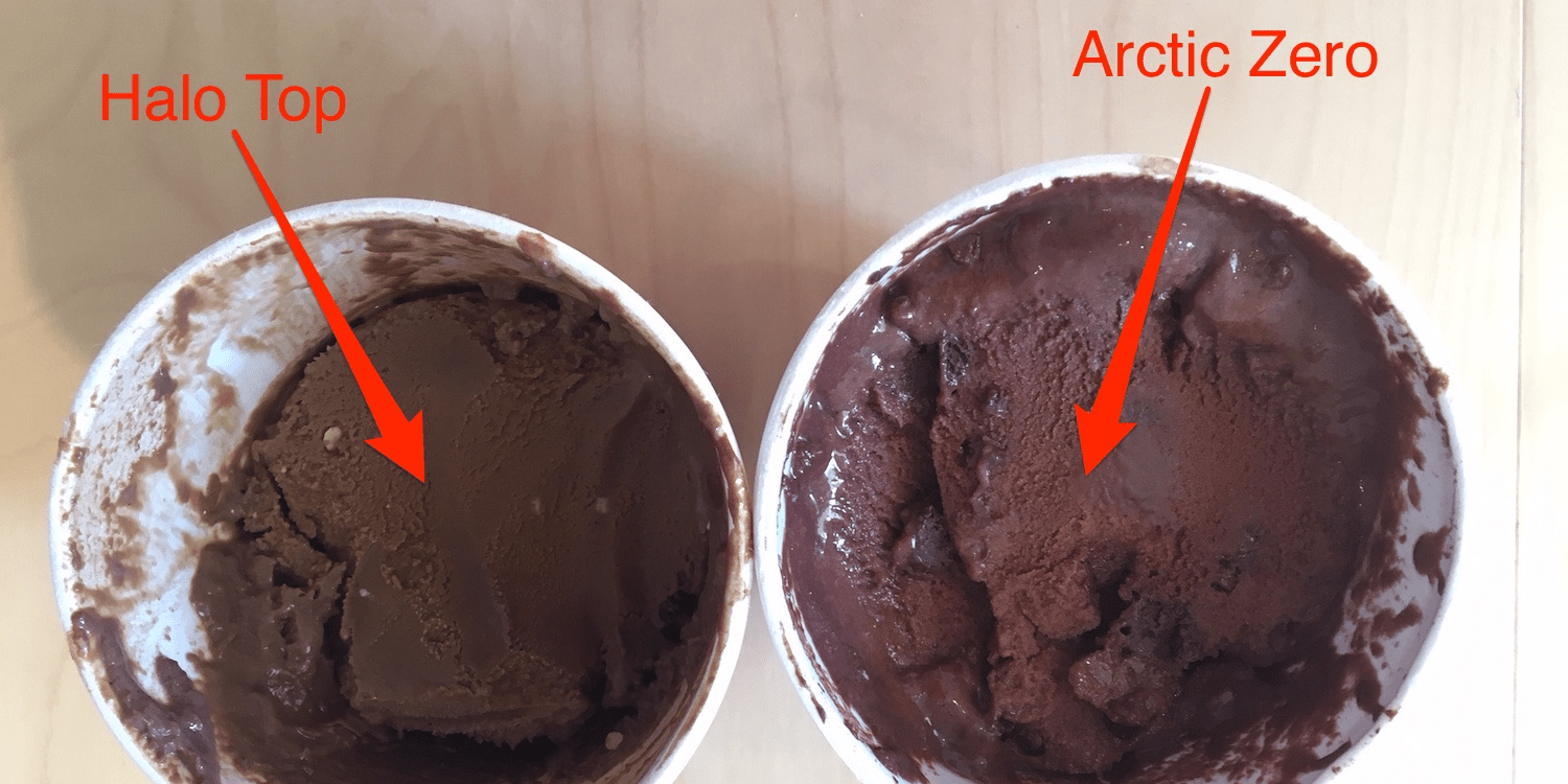Comparison of Arctic Zero and Halo Top Ice Creams Business Insider