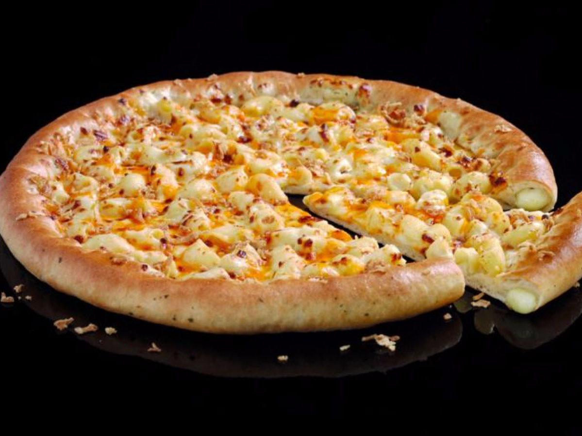 Pizza Hut's mac and cheese pizza Insider