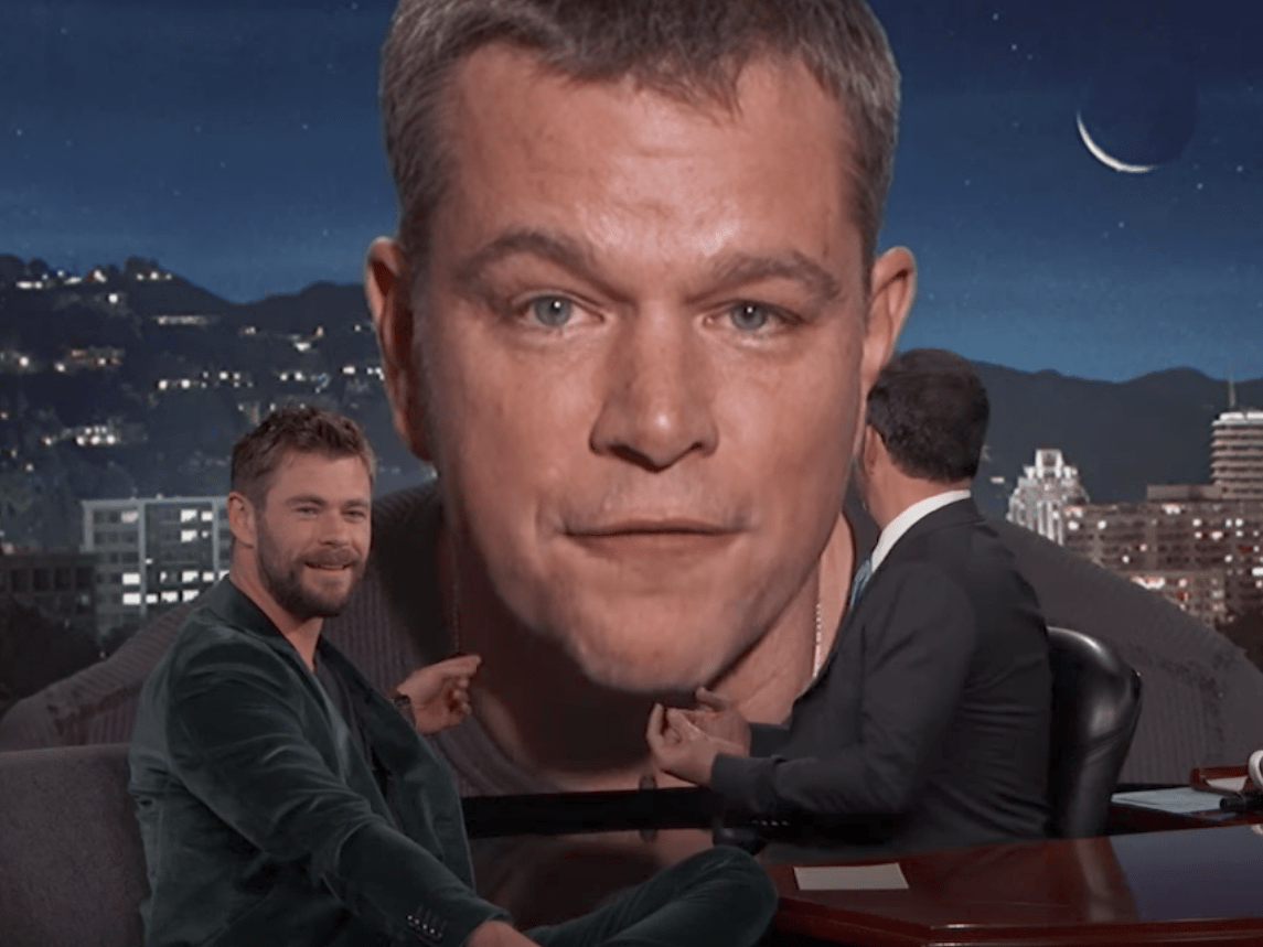 Matt Damon Crashed Chris Hemsworth's Late Night Interview