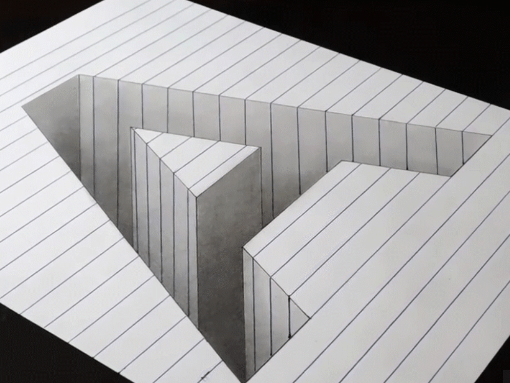 Letter 'a' Drawing Optical Illusion Is MindBending Business Insider