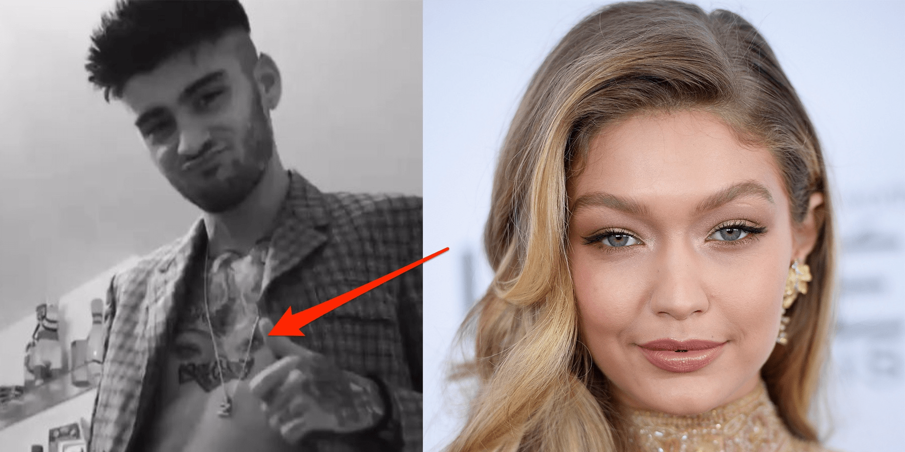 Zayn Malik's New Tattoo of Gigi Hadid's Eyes Has Fans Talking