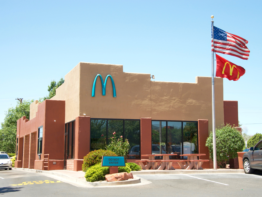 There's One Place in the World Where McDonald's Arches Are Bright Blue