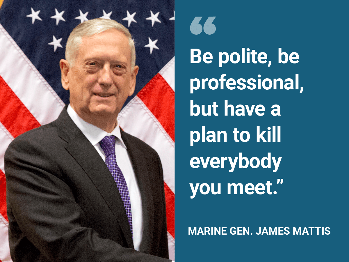 general james mattis quotes The Best Quotes From Defense Secretary, Marine General James Mattis