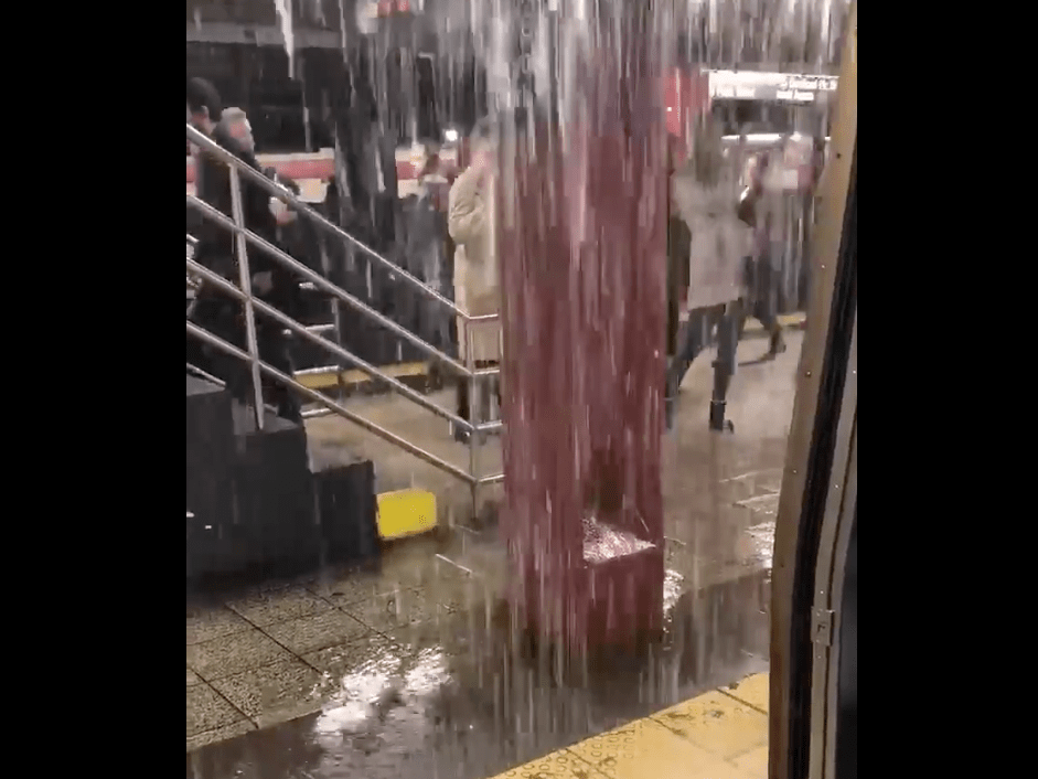 New York City Subway Falling Apart, Water Pours Into Stations