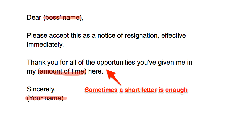 Sample Acceptance Of Resignation Letter From Employer Collection