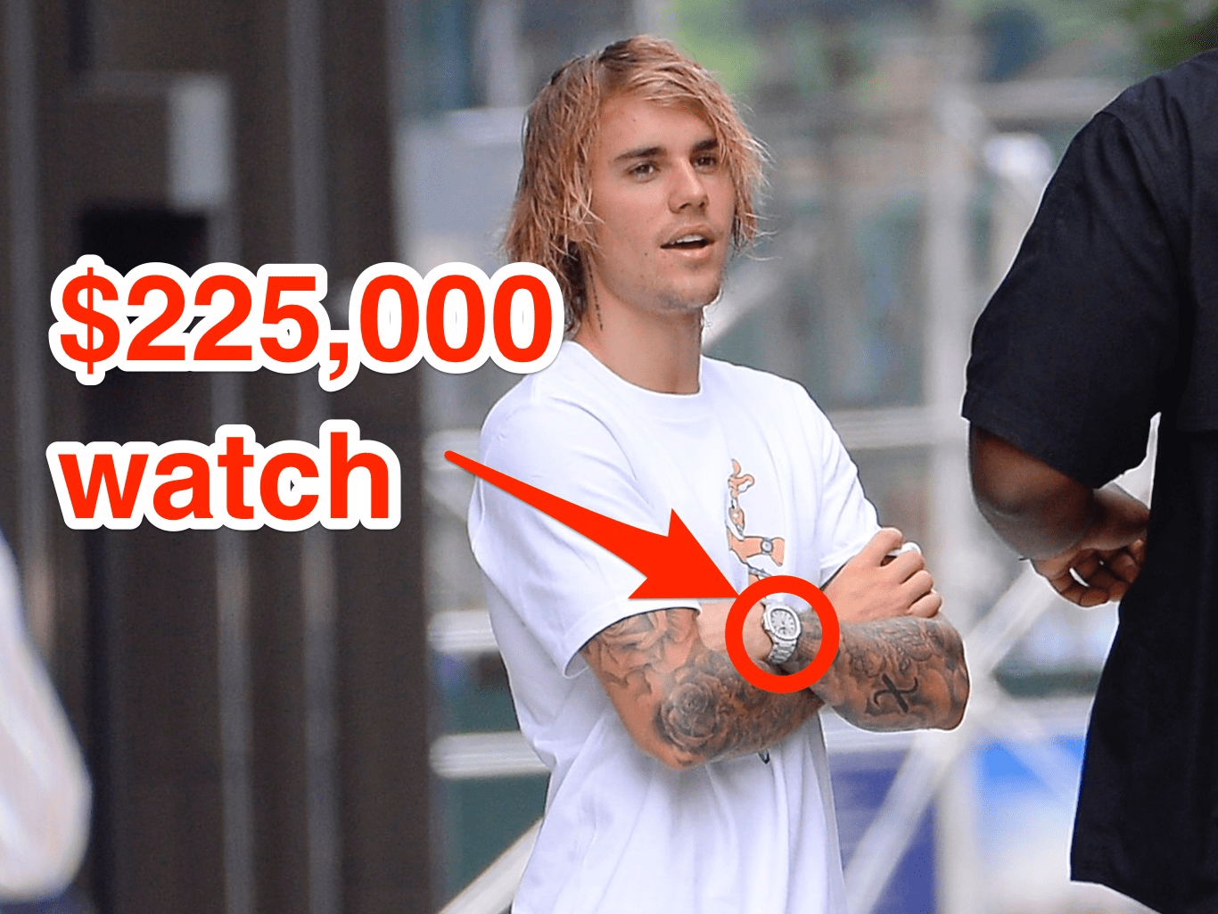 Justin Bieber Gold Watch
