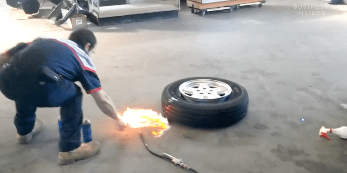 Science Behind Mounting Tires With a Controlled Explosion