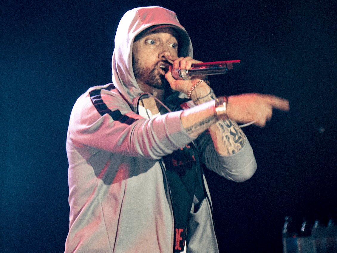 Eminem's Feud With Rapper Machine Gun Kelly Is Dominating YouTube
