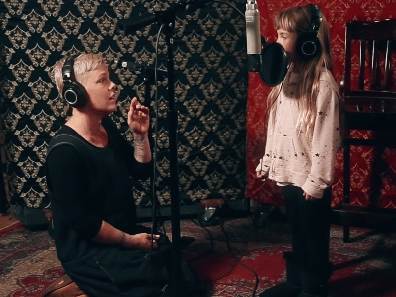 Watch Pink and Her Daughter Sing a Song From 'the Greatest Showman