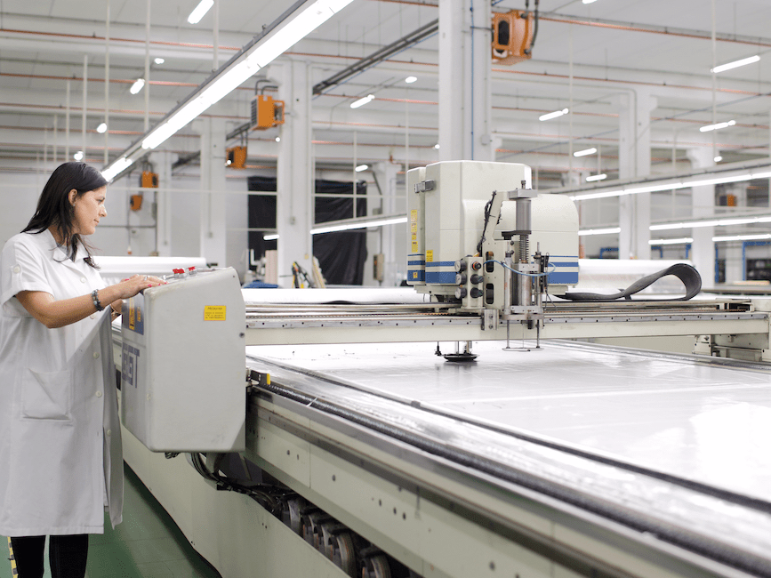 We went inside one of the sprawling factories where Zara makes its