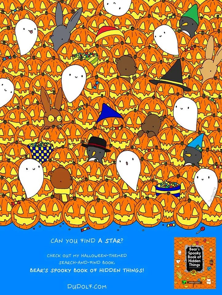 Can you find the star in this Halloween brain teaser?